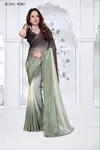 Shanaya By Nari Fashion Fendy Satin Silk Zarkan Border Saree